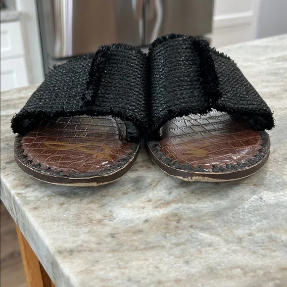 Sam Edelman Slides Sandals Black Rubber Sole size 8.5 - Picture 6 of 14